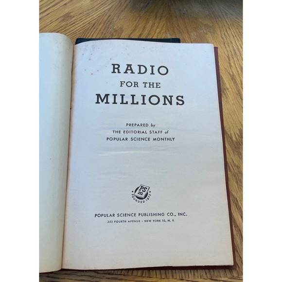 Radio for the Millions 1945 Popular Science Monthly Vintage Hardcover DIY Radio - Picture 5 of 11